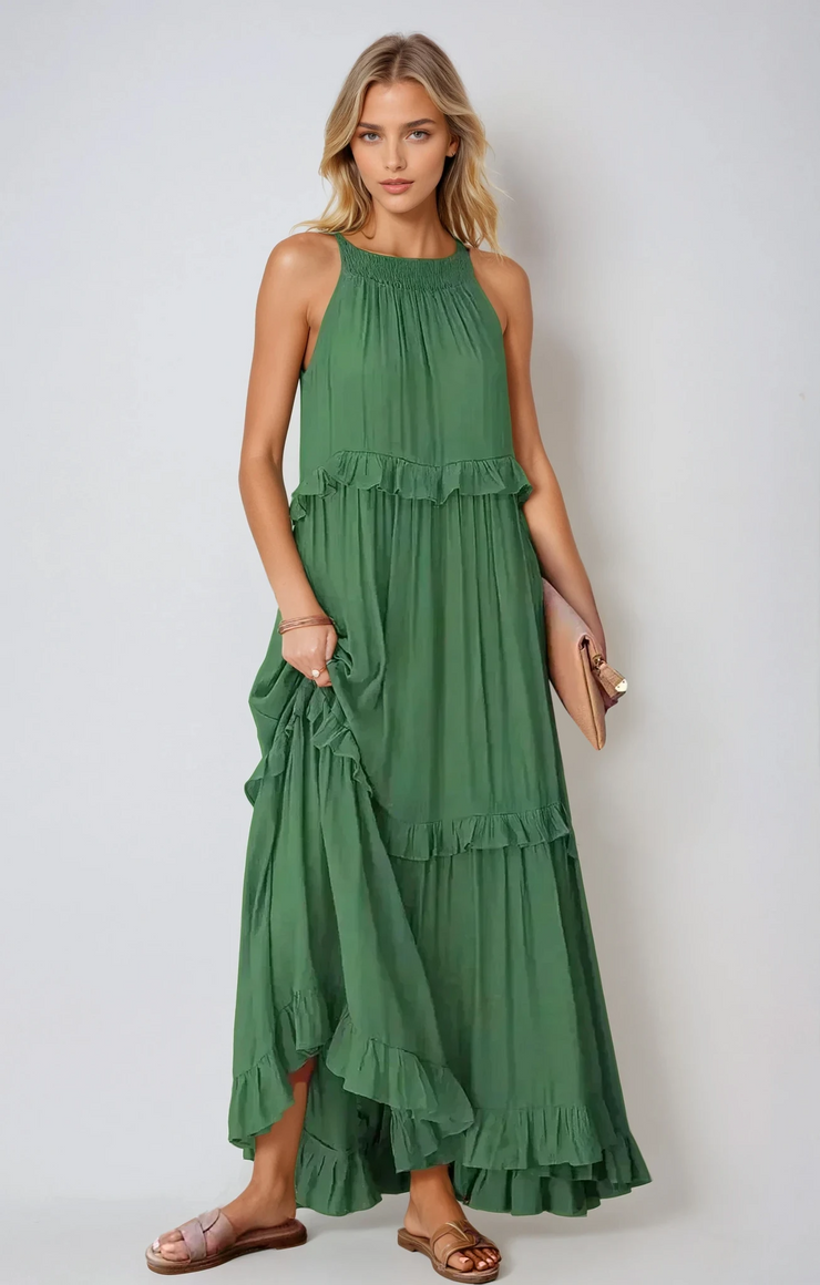 Evanna Boho Maxi Dress | Flowy Relaxed Chic