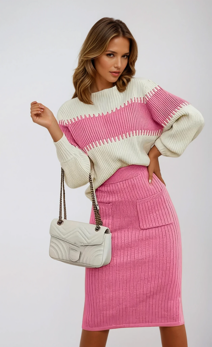 Harper Knit Midi Set | Effortless Chic & Comfort