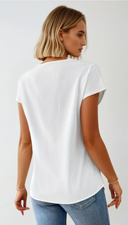 Harper V-Neck Blouse | Chic lightweight everyday top
