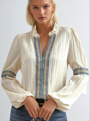Celeste Boho Blouse | Elegant Vintage Chic