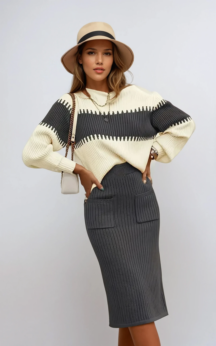 Harper Knit Midi Set | Effortless Chic & Comfort