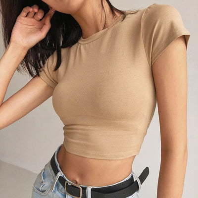 Bondi Babe Tee | Fitted cropped t-shirt