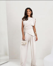 Bondi Luxe Drape Set | Women's wide-leg evening co-ord