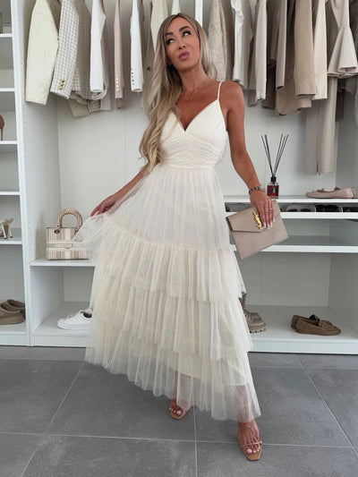 Celeste Dream Gown | Tiered flowy formal dress