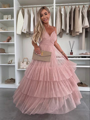 Celeste Dream Gown | Tiered flowy formal dress