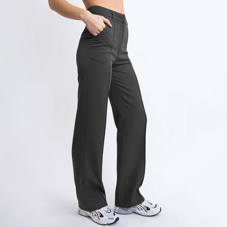 Harper Tailored Wide Leg Pants | High waisted workwear trousers