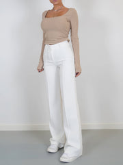 Harper Tailored Wide Leg Pants | High waisted workwear trousers