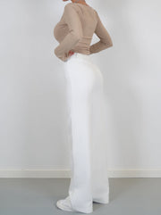 Harper Tailored Wide Leg Pants | High waisted workwear trousers