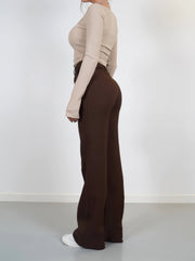 Harper Tailored Wide Leg Pants | High waisted workwear trousers