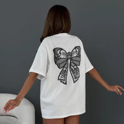Luna Bow Tee Dress | Oversized cute streetwear