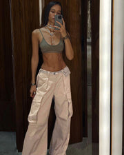 Noa Utility Pants | Baggy high-waist cargo trousers