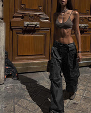 Noa Utility Pants | Baggy high-waist cargo trousers