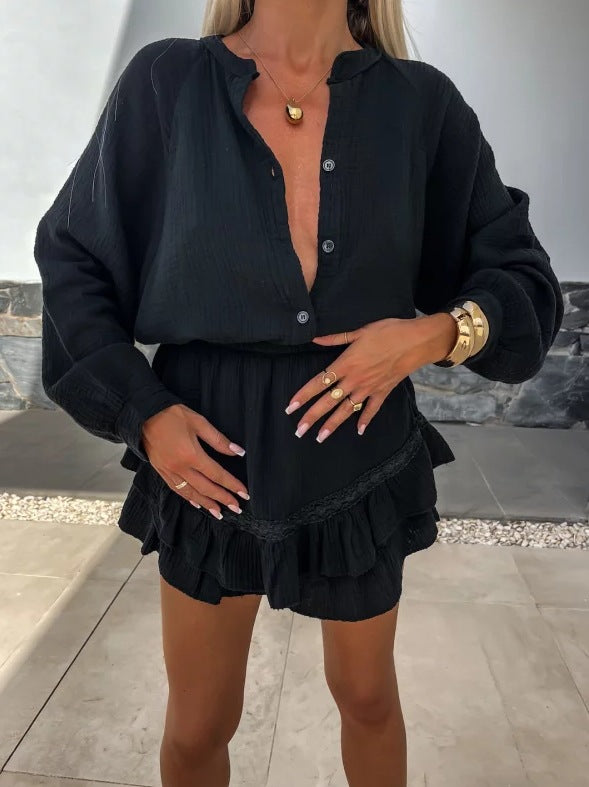 Noosa Set | Relaxed ruffle co-ord for summer days