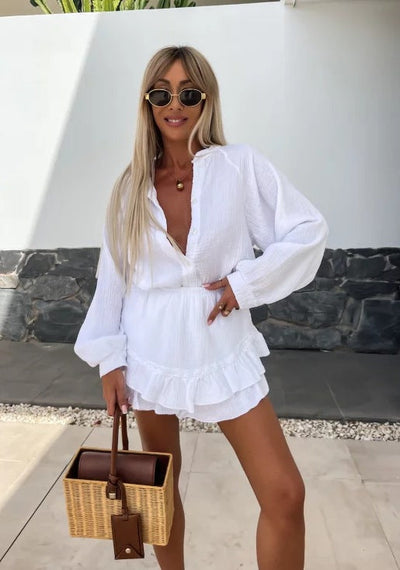 Noosa Set | Relaxed ruffle co-ord for summer days