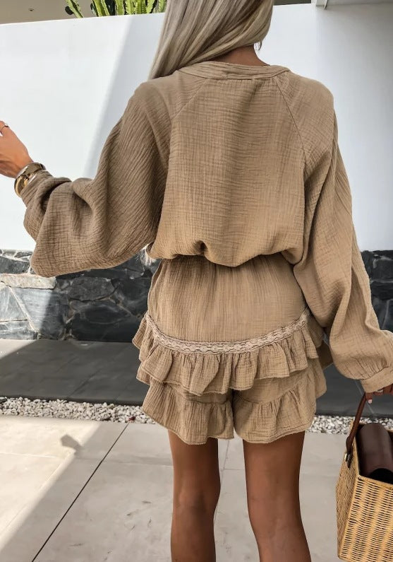 Noosa Set | Relaxed ruffle co-ord for summer days