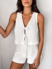 Noosa Set | White summer two-piece outfit
