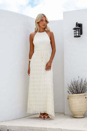 Sorrento Halter Maxi Dress | Backless boho summer dress