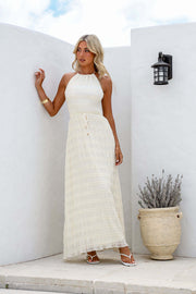 Sorrento Halter Maxi Dress | Backless boho summer dress