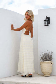Sorrento Halter Maxi Dress | Backless boho summer dress