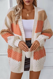 Maya Sunset Knit | Cosy striped oversized cardigan