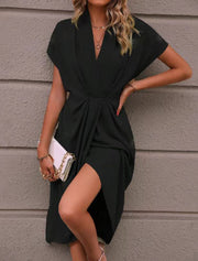 Amara Drape Midi Dress