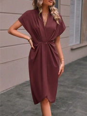 Amara Drape Midi Dress