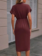 Amara Drape Midi Dress