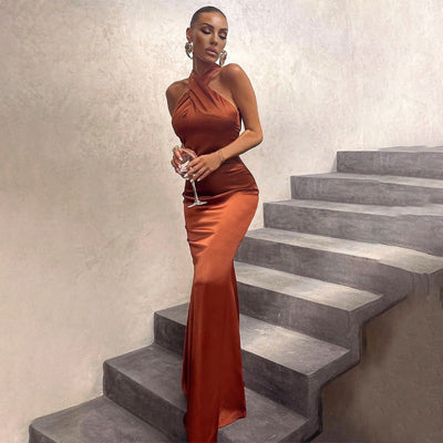 Amara Formal Gown | Halter evening dress