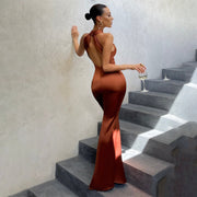 Amara Formal Gown | Halter evening dress