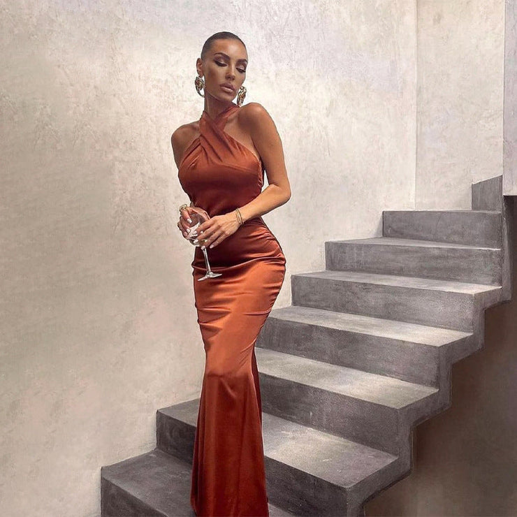 Amara Formal Gown | Halter evening dress