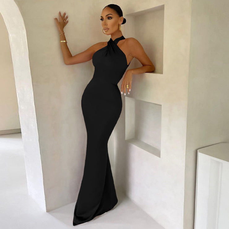 Amara Formal Gown | Halter evening dress