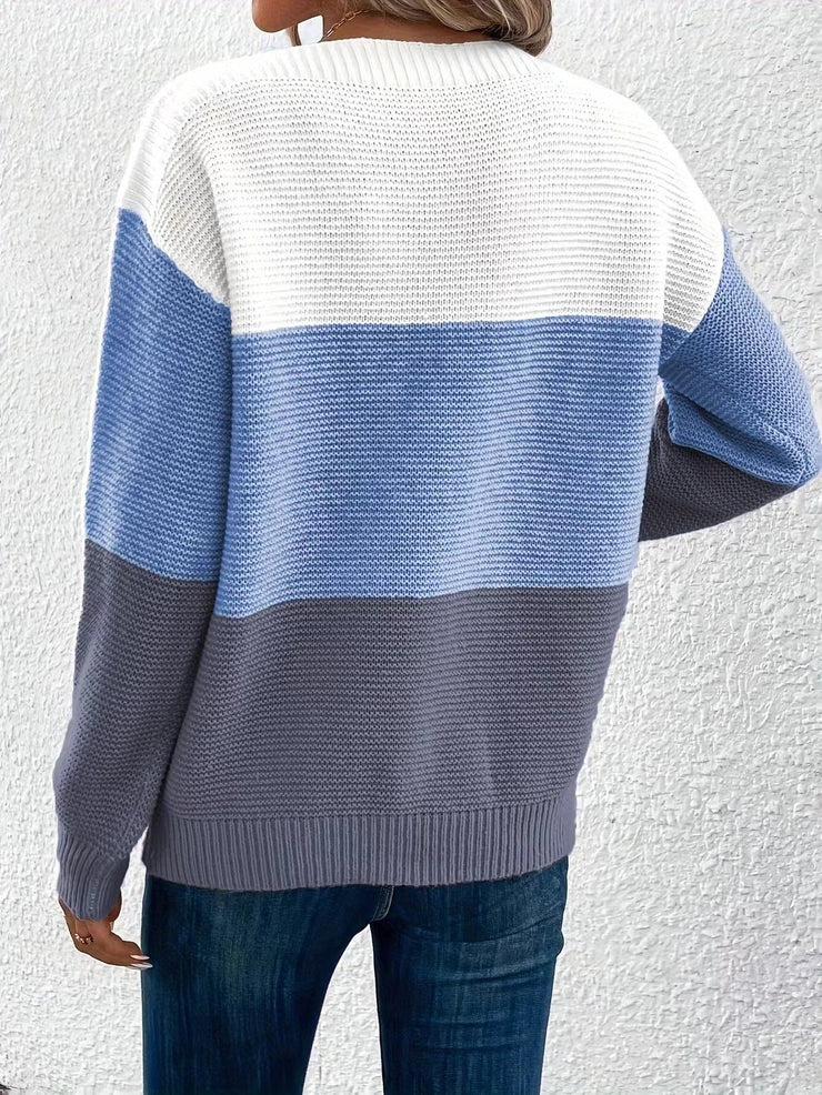 CoastBreeze Knit | Colour block jumper