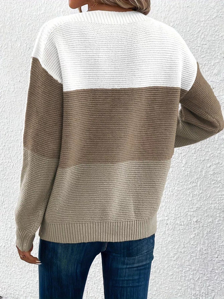CoastBreeze Knit | Colour block jumper