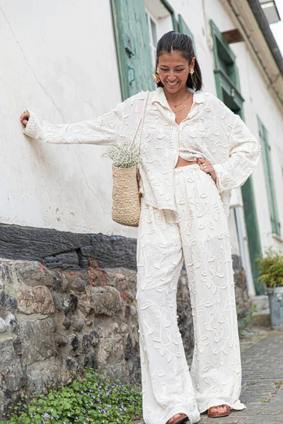 Isla Boho Set | Embroidered relaxed fit loungewear