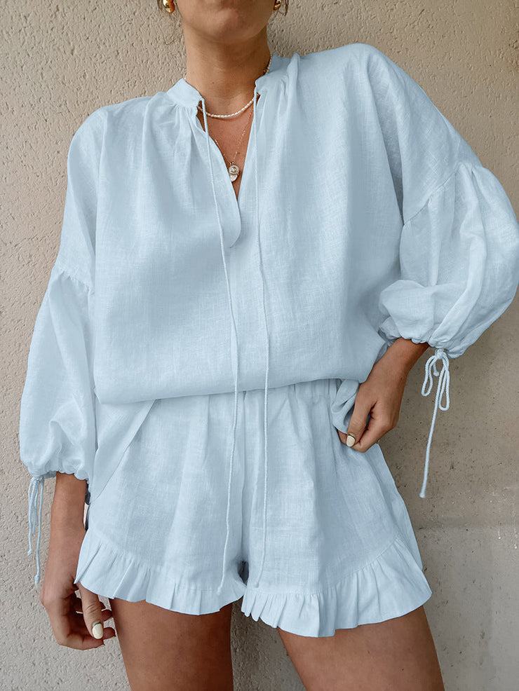 Isla Frill Lounge Set | Lightweight relaxed summerwear