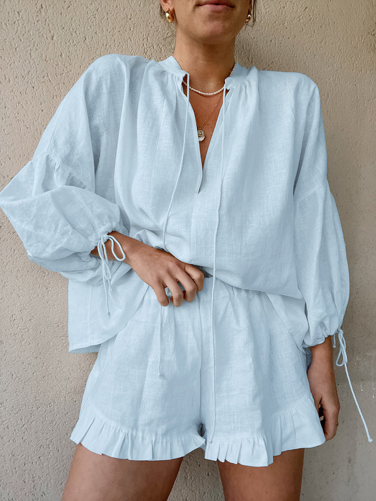 Isla Frill Lounge Set | Lightweight relaxed summerwear