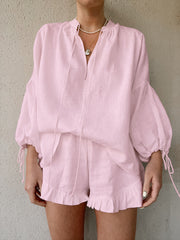 Isla Frill Lounge Set | Lightweight relaxed summerwear