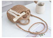 Luna Woven Crossbody | Straw bag summer style