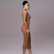 Sienna One Shoulder Dress | Bodycon midi