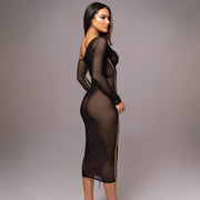 Sienna One Shoulder Dress | Bodycon midi