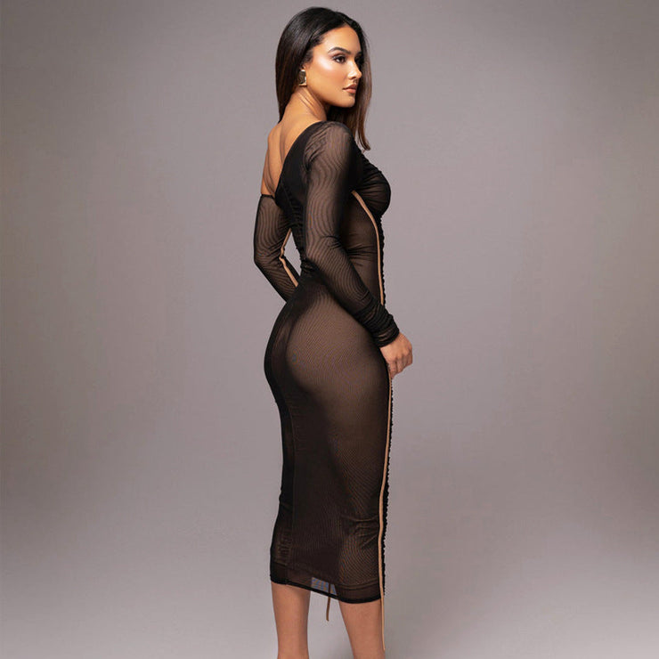Sienna One Shoulder Dress | Bodycon midi