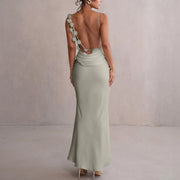 Solara Bloom Gown | Floral backless formal dress