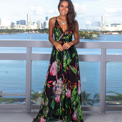 Coastal Breeze Maxi Dress | Tropical beach holiday outfit