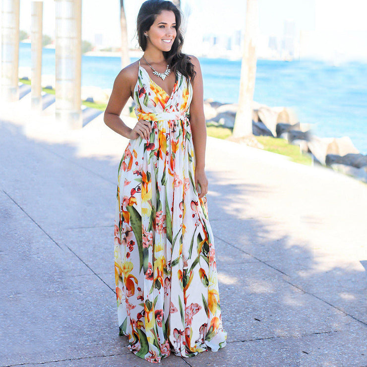 Coastal Breeze Maxi Dress | Tropical beach holiday outfit