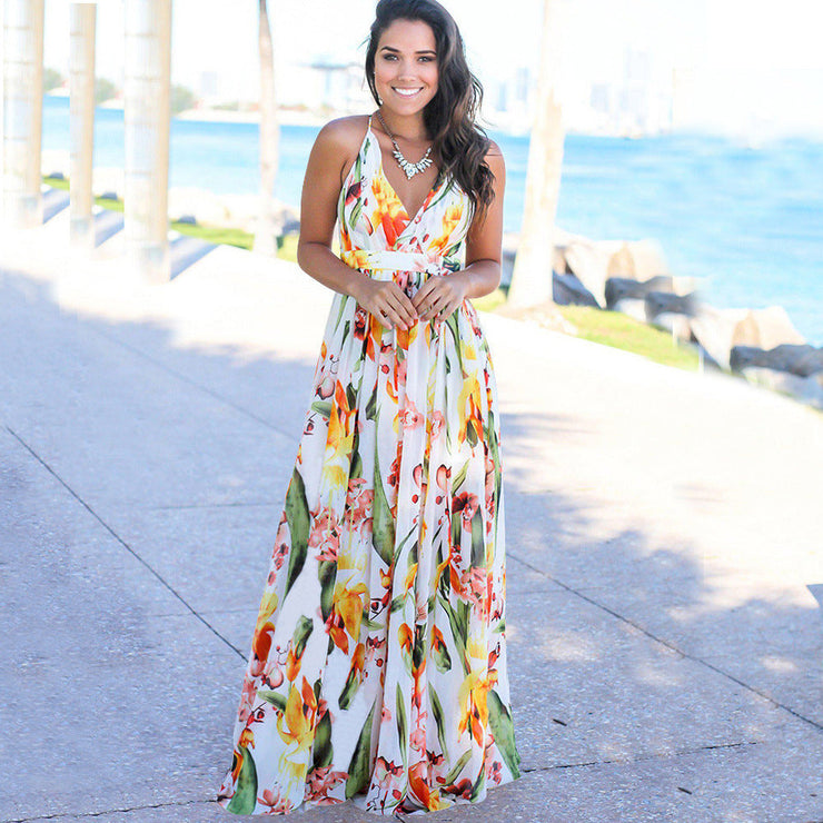 Coastal Breeze Maxi Dress | Tropical beach holiday outfit
