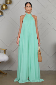Isla Luxe Jumpsuit | Flowing backless halter jumpsuit