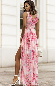 Savannah Bloom Maxi Dress | Elegant floral evening outfit