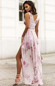Savannah Bloom Maxi Dress | Elegant floral evening outfit