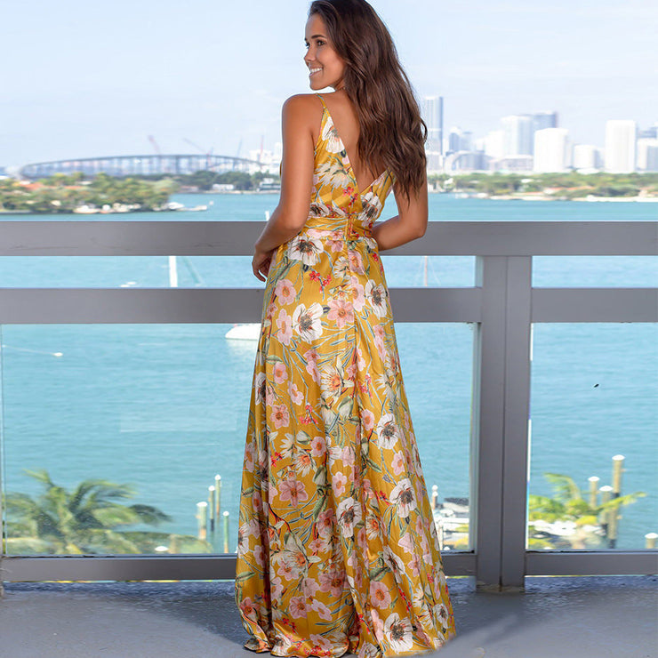 Tropica Bloom Maxi Dress | Floral summer holiday dress