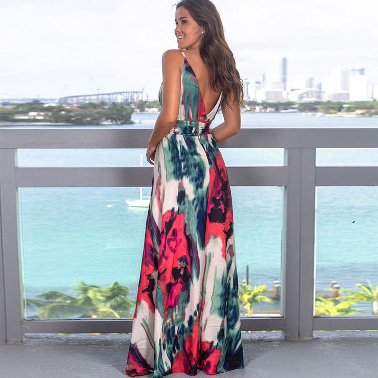 Tropica Bloom Maxi Dress | Floral summer holiday dress